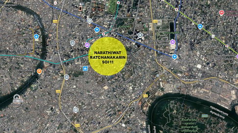 ขายที่ดินพร้อมสิ่งปลูกสร้าง ซอย นราธิวาสราชนครินทร์ !