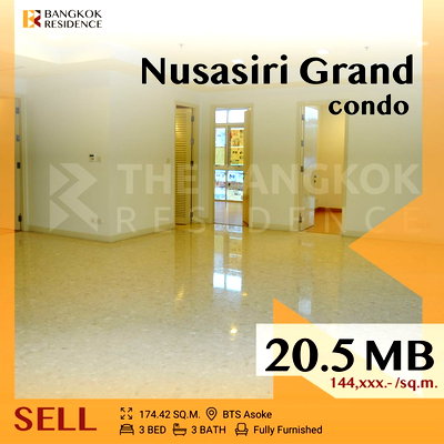 ขายคอนโด : 🎯Spacious Unit,Ultimate Luxury Nusasiri Grand Condo near BTS Ekkamai