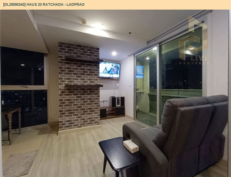 picture DL25090342 Condo for rent, Haus 23 Ratchada - Ladprao near MRT ลาดพร้าว, ready to move in, call urgently 0653619502 LineID @534wlwof - 9/12
