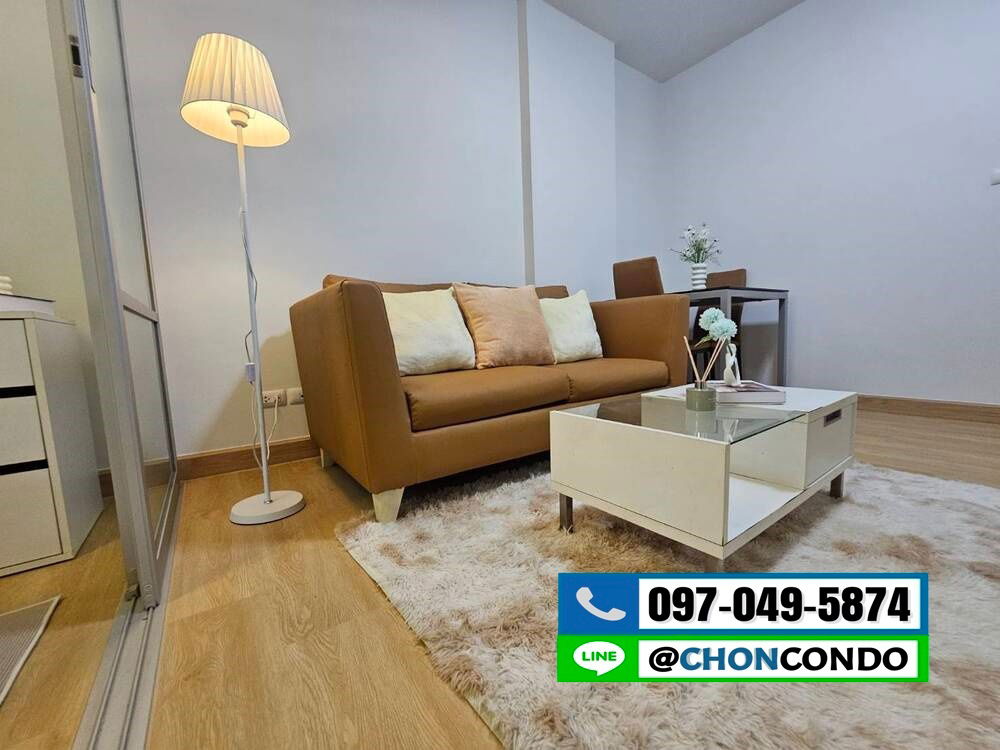 รูป DCondo ดีคอนโด ชั้น1 ตึกD  ------------วิวสระ------------Tel 097-049-5874 (Line: @choncondo มี@ด้วย) - รูปที่ 7/19