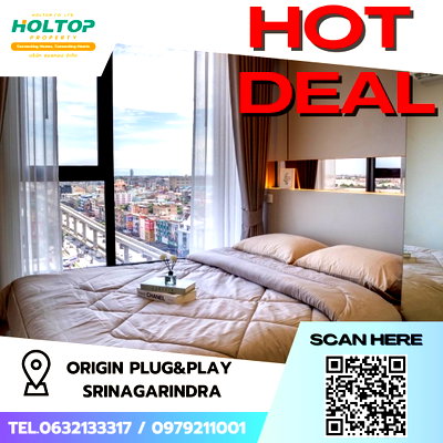 คอนโดให้เช่า : #S4527 ให้เช่า Origin Plug&Play Srinagarindra