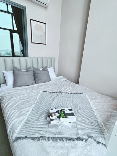 ให้เช่าคอนโด Metro Sky ประชาชื่น (รับโค) ชั้น 21 ตึก  A ขนาด 39  ตร.ม  เช่าเพียง 16,000 บาท  1 ห้องนอน 1 ห้องน้ำ 1 ห้องครัว 1ห้องนั่งเล่น 1 ระเบียง 