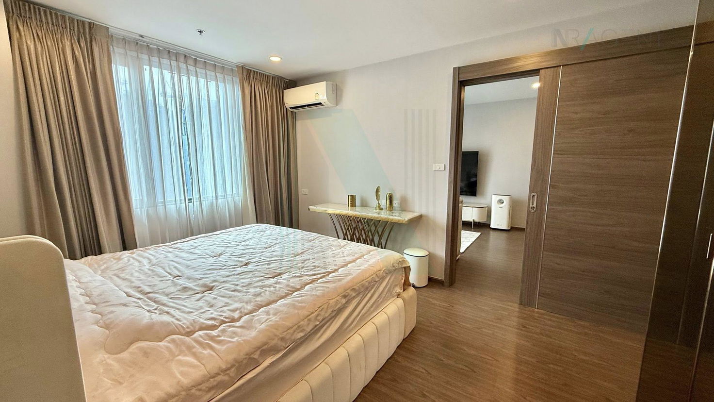 รูป 🚩 ให้เช่าคอนโด อาร์ติซาน รัชดา อาคาร A ชั้น 21 1 ห้องนอน ขนาด 44 ตรม ใกล้ สถานทูตเกาหลี - รูปที่ 3/8