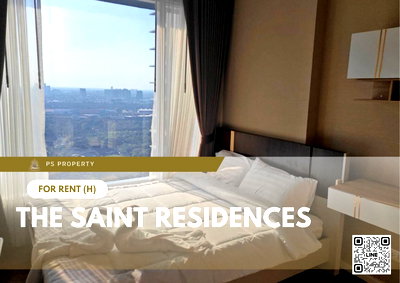 คอนโดให้เช่า : ให้เช่า 🔥 The Saint Residences 🔥 ใกล้ MRT พหลโยธิน เฟอร์นิเจอร์ และ เครื่องใช้ไฟฟ้าครบ 