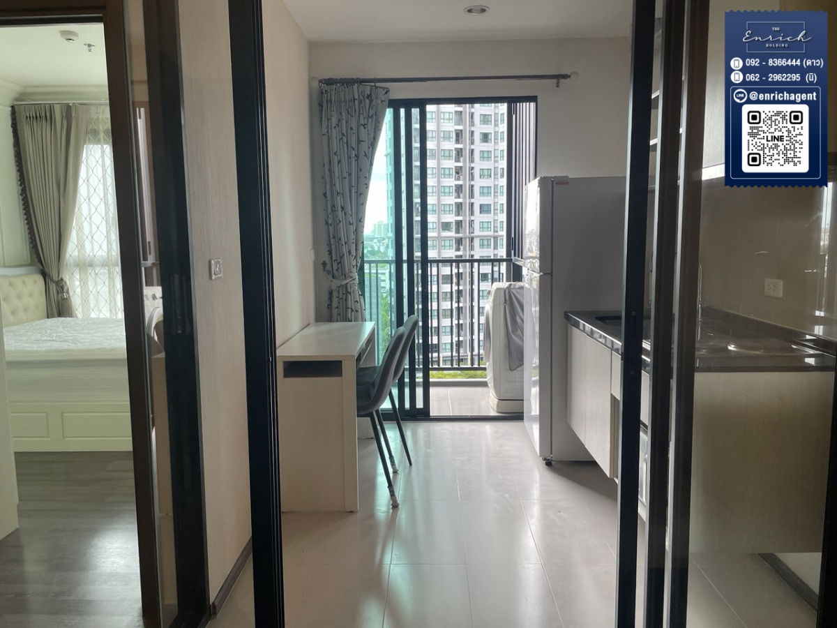 รูป 💙ให้เช่า The Base Park East ห้องใหญ่ แต่งครบ BTS อ่อนนุช💙 โทร. 062-2962295 นิ // Line id : @enrichagent - รูปที่ 3/8