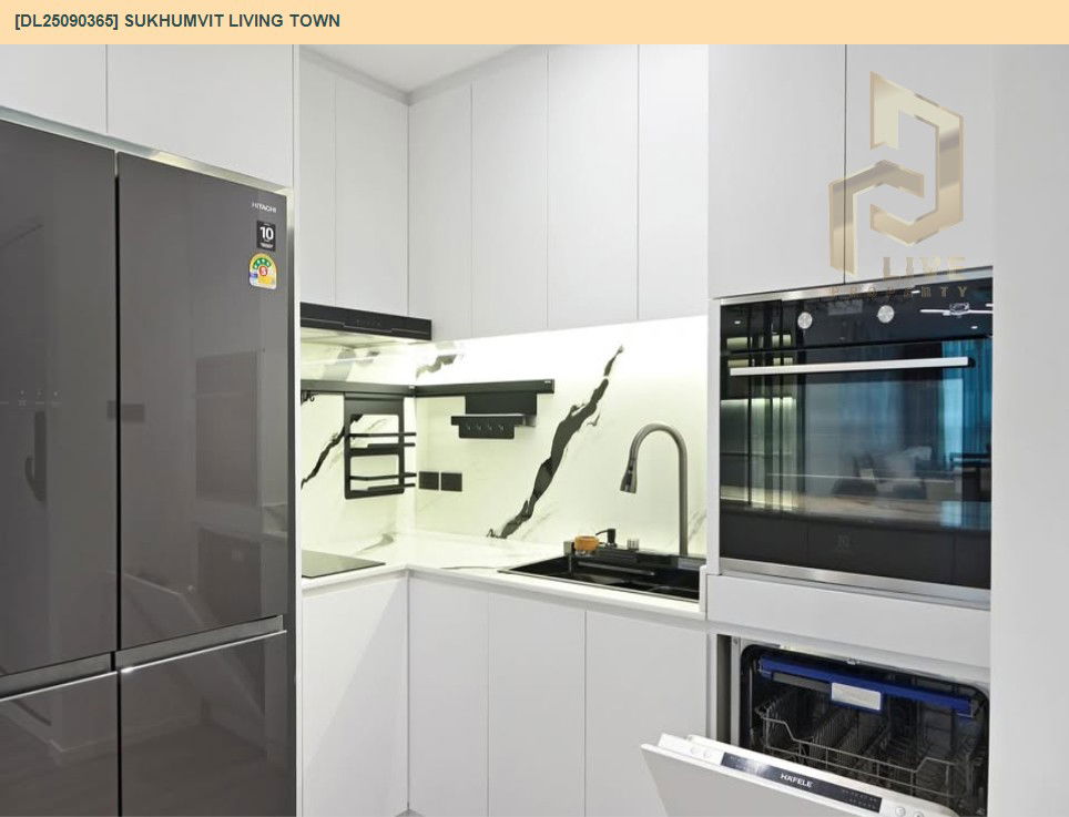 picture DL25090365 Condo for rent, Sukhumvit Living Town near MRT เพชรบุรี, ready to move in, call urgently 0800343450 LineID @655ebbvc - 6/7