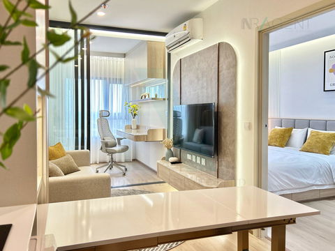 📌 For Rent Condo LIFE RAMA 4-ASOKE Building 1, Floor 19,1 bedroom plus, Room size 35 sqm