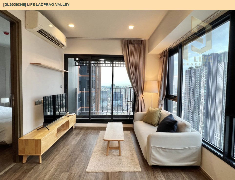 picture DL25090348 Condo for rent, Life Ladprao Valley near BTS Ha Yaek Lat Phrao, ready to move in, call urgently 0800343450 LineID @655ebbvc - 3/9
