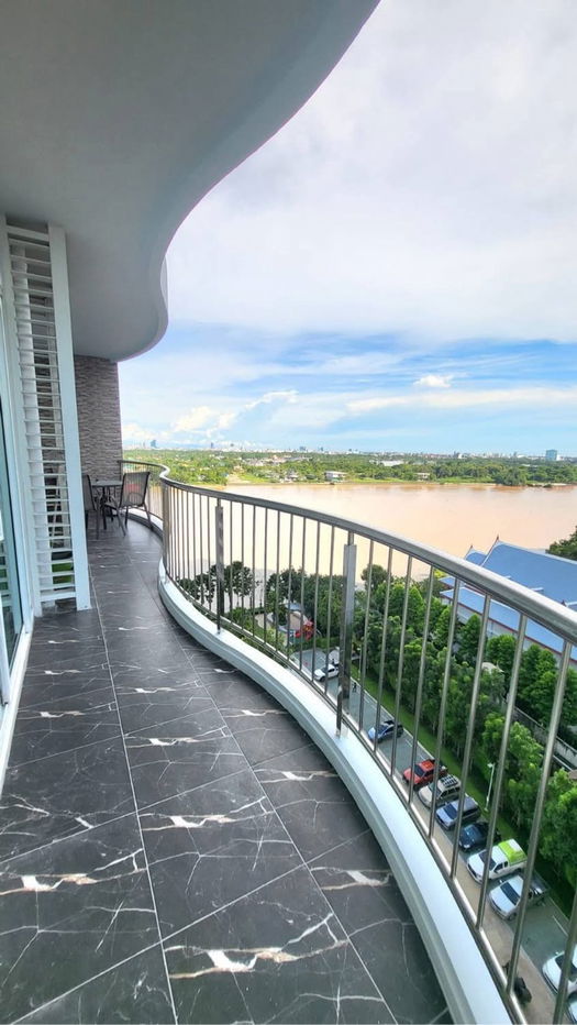picture New room for rent ✨ Supalai Riva Grande Rama 3  🔥 Line ID @034etfin 📲 2 bedroom 1 bathroom ✨ Chao Phraya River view - 6/17