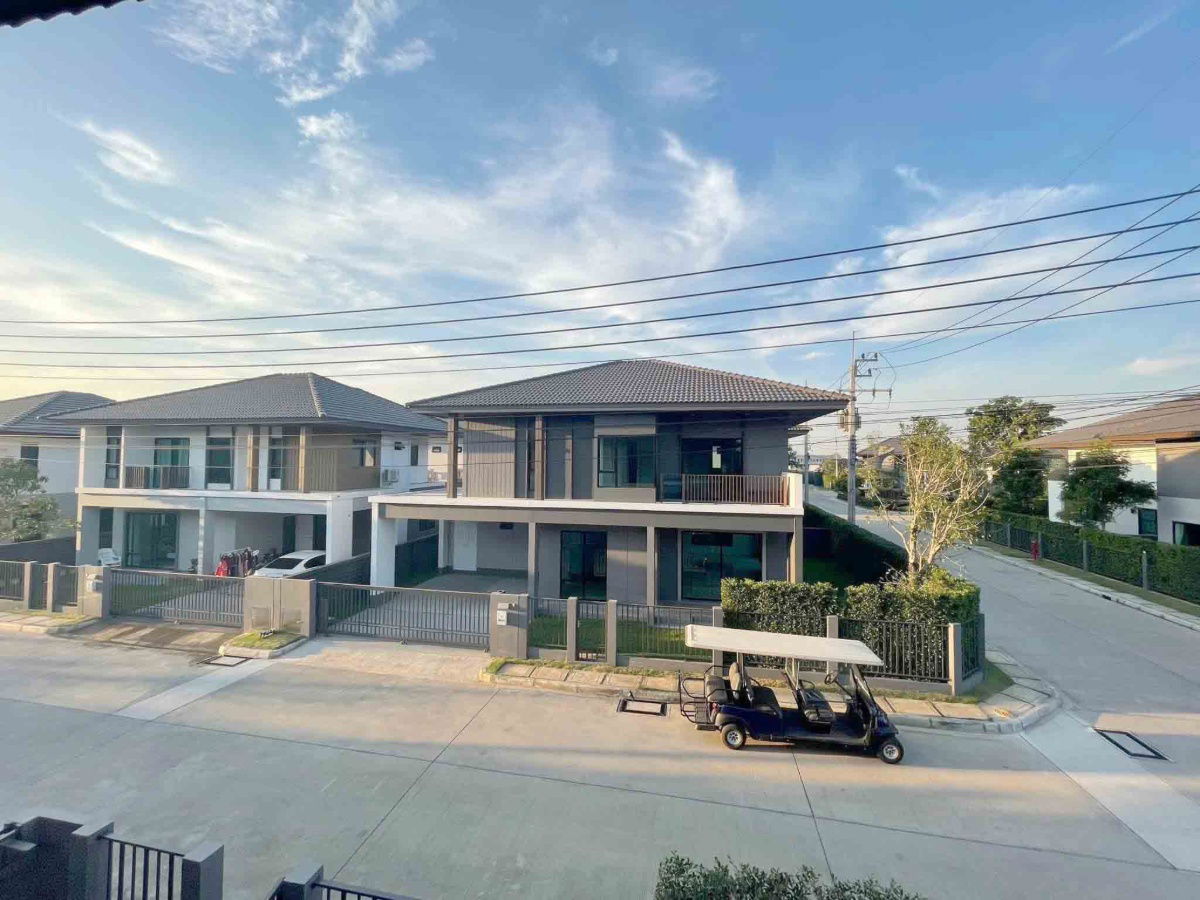 picture Two-story detached house for rent, corner unit, Saransiri Village, Rangsit - 4/23
