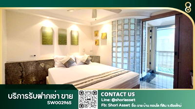 Condos for sale 700 Year Sports Arena Chiang Mai : For Sale: Srithana Condo 2 Huay Kaew – Spacious unit with 2 bedrooms, prime location near Nimmanhaemin Road. - SW002965