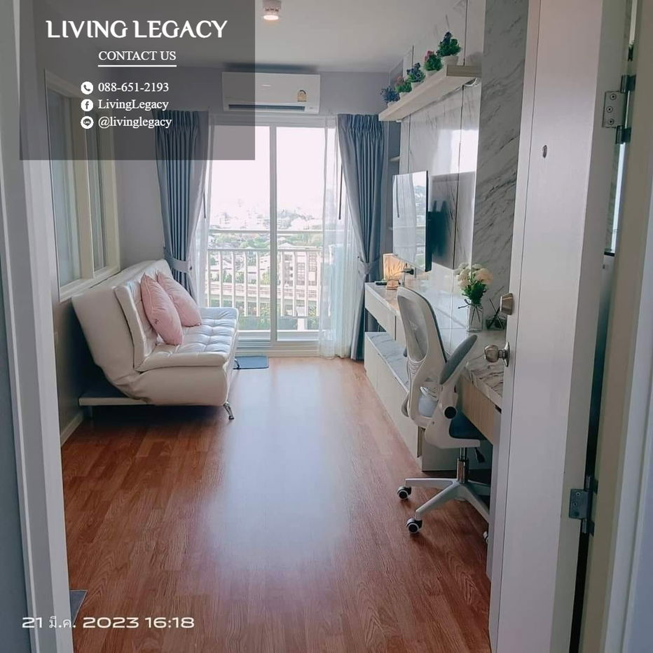 picture SFESOA Condo For Rent Lumpini Ville Phatanakan - Srinakarin 29 Sq.M. Floor 17 line id : @livinglegacy - 5/10