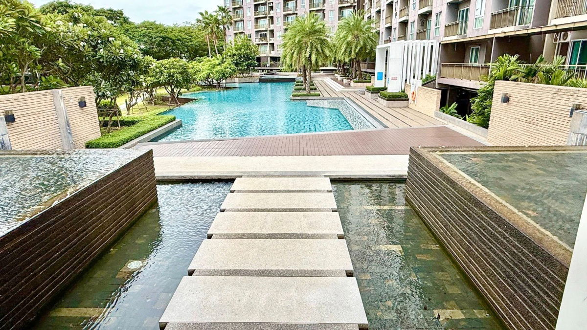 picture For rent 1 bedroom 12,000 Baht/mth, The Parkland Srinakarin Lakeside, close to MRT Si Lasalle - 8/8