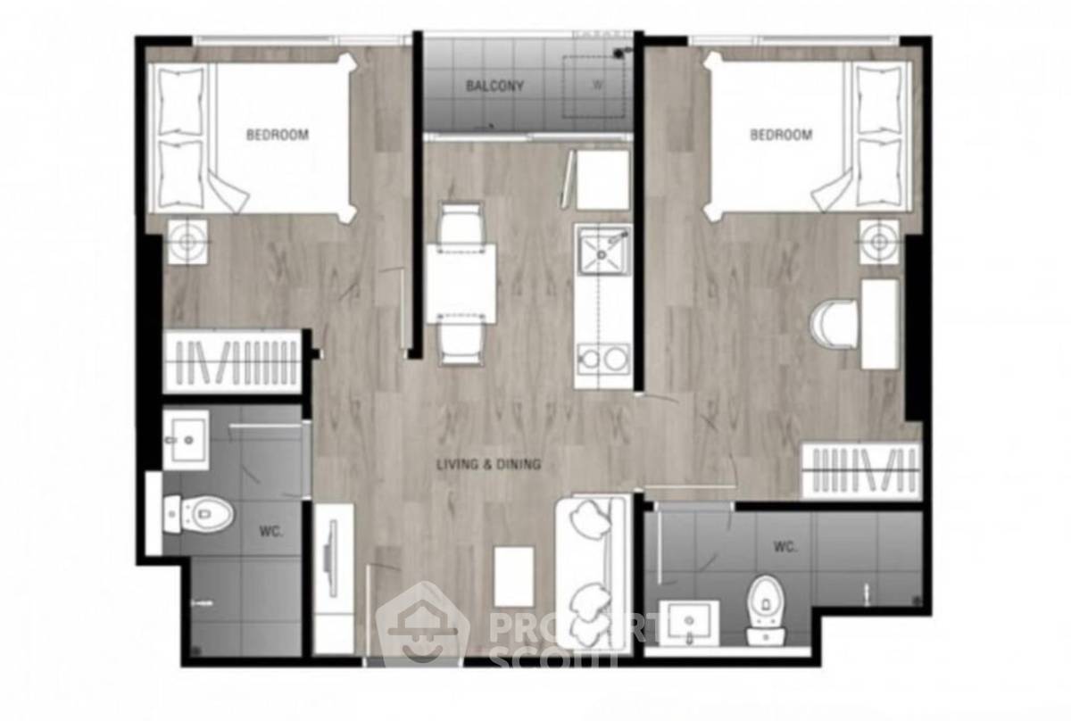 picture 2-BR Condo at Fuse Sense Bangkae near MRT Lak Song (ID 2283985) - 4/4