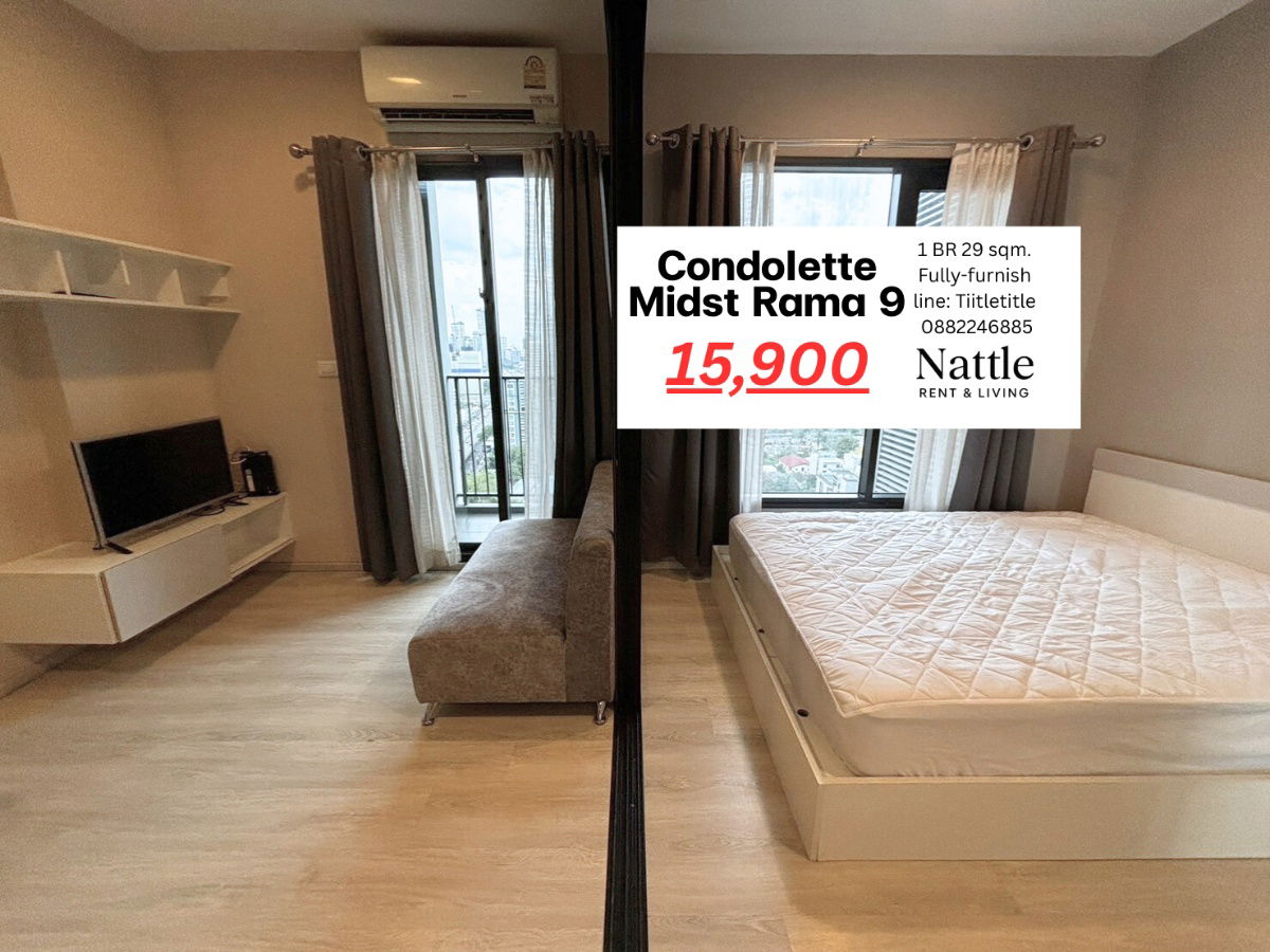 picture [FOR RENT]  Condolette Midst Rama9 29sqm. 15,900 thb fully-furnish Ready to move call 0882246885 line: Tiitletitle - 3/25