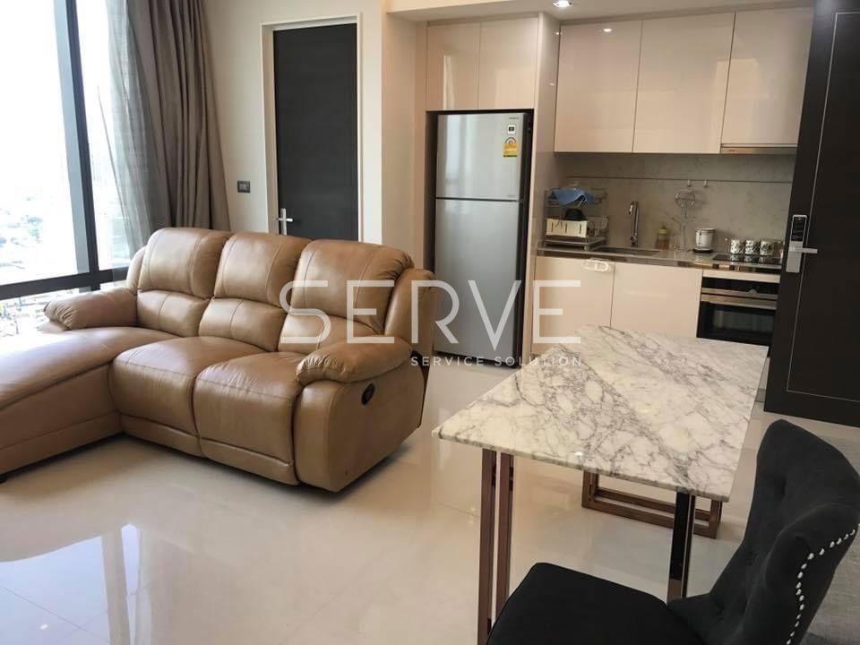 picture Luxury Style 1 Bed 72 sq.m. High Fl. 30+ Good Location Next to BTS Surasak 50 m.  at The Bangkok Sathorn Condo / For Rent - 3/6