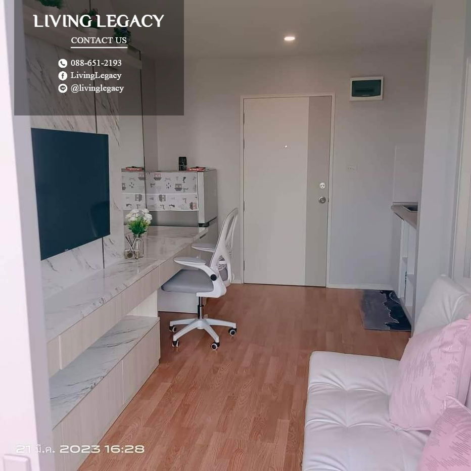 picture SFESOA Condo For Rent Lumpini Ville Phatanakan - Srinakarin 29 Sq.M. Floor 17 line id : @livinglegacy - 7/10