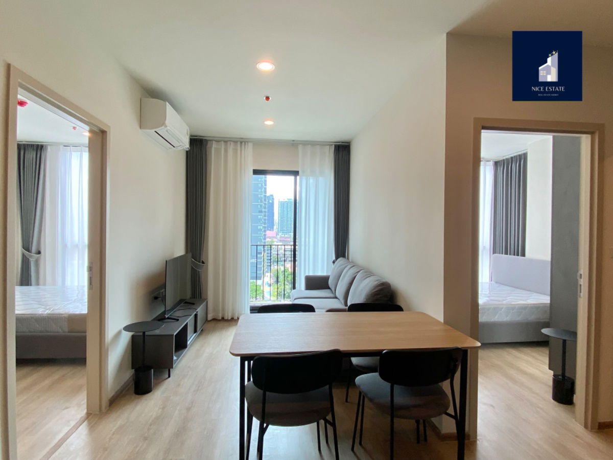 picture Nue District R9 📍180m. MRT Rama 9 Corner Room 2Beds 2Baths Brand New Take Clear View - 3/9