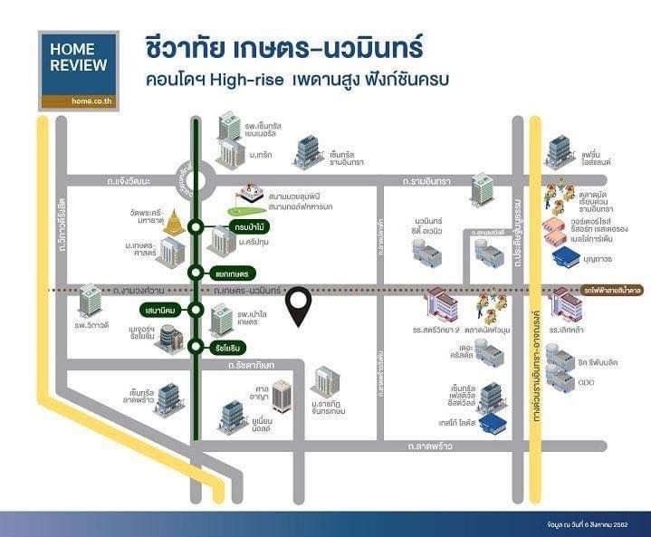 รูป ECH251024 ให้เช่า Chewathai Kaset - Nawamin | 1 ห้องนอน 24 ตร.ม. | ค่าเช่า 12,000 บ./เดือน - รูปที่ 9/10