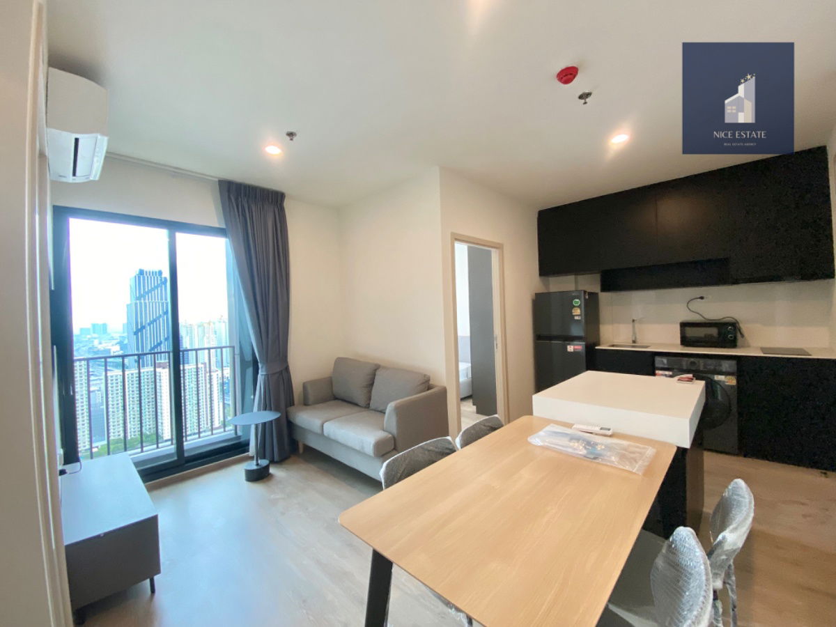 รูป Nue District R9 📍180m. MRT Rama 9 Brand New 2Bed 1Bath High floor Take Clear View - รูปที่ 2/10