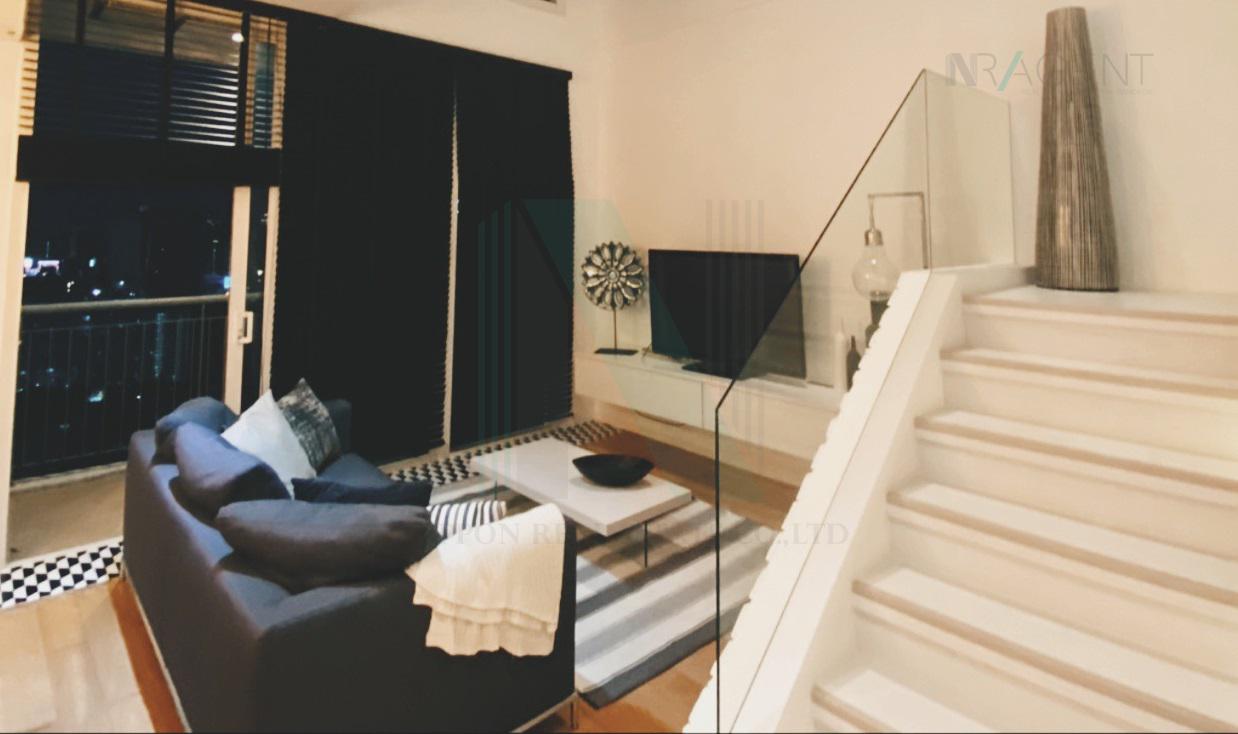 รูป ให้เช่า วิลล่า ราชเทวี DUPLEX1ห้องนอน  ชั้น37 ใกล้ BTS ราชเทวี - รูปที่ 3/8