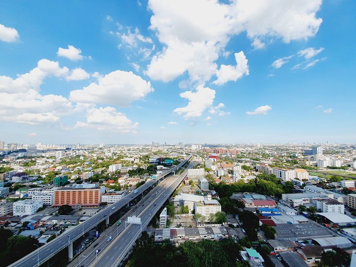 picture 🔥Best deal for rent🔥 Nice view unit on 29th floor, balcony facing east at The Base Garden Rama 9 - 9/14