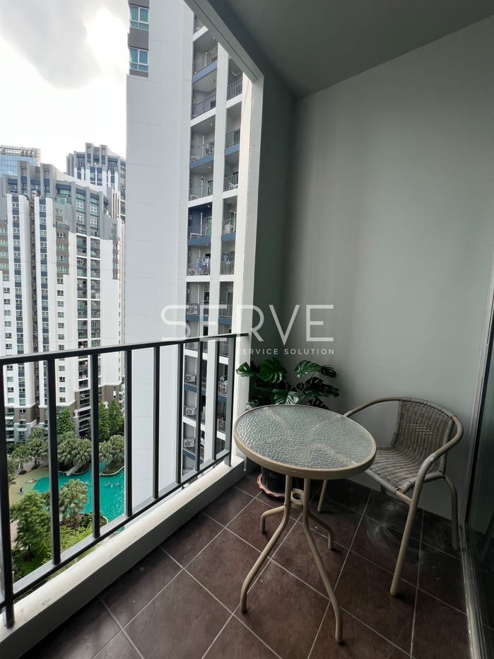 picture 2 Beds with Bathtub Large Room Good Location  Close to MRT Phra Ram 9  500 m. and CentralPlaza @ Belle Grand Rama 9 - 3/8