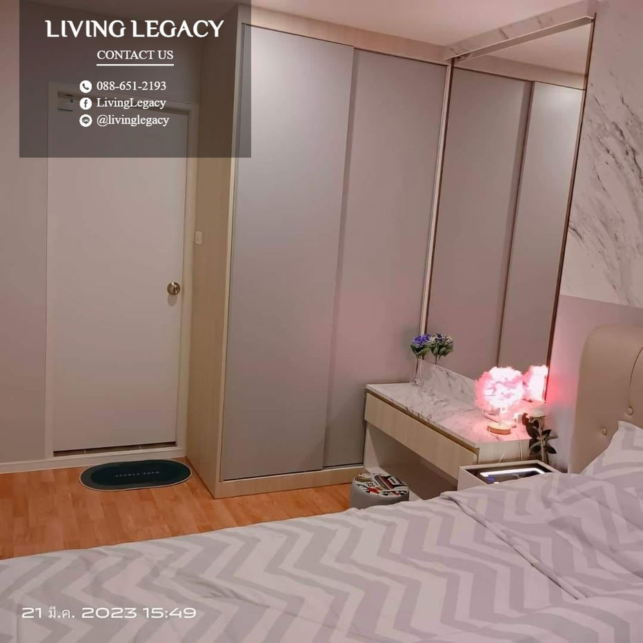 picture SFESOA Condo For Rent Lumpini Ville Phatanakan - Srinakarin 29 Sq.M. Floor 17 line id : @livinglegacy - 9/10