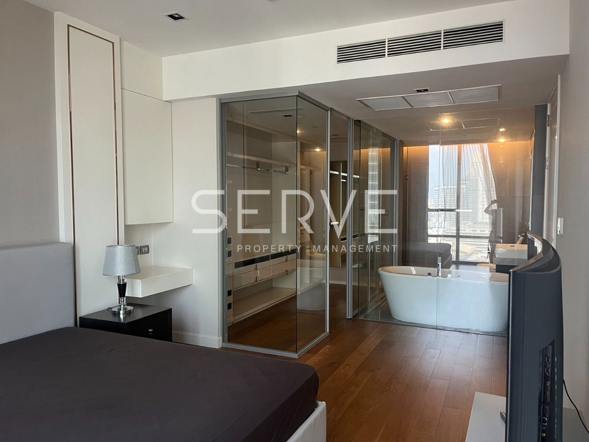 picture 2 Beds with Bathtub 116 sq.m. High Fl. 15+ Good Location Next to BTS Surasak 50 m. at The Bangkok Sathorn Condo  / For Rent - 3/9