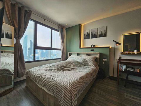 ให้เช่าคอนโด ไอดีโอ จุฬา-สามย่าน อาคาร B ชั้น 34 1 ห้องนอน ขนาด 34.00 ตรม ใกล้ สามย่านมิตรทาวน์