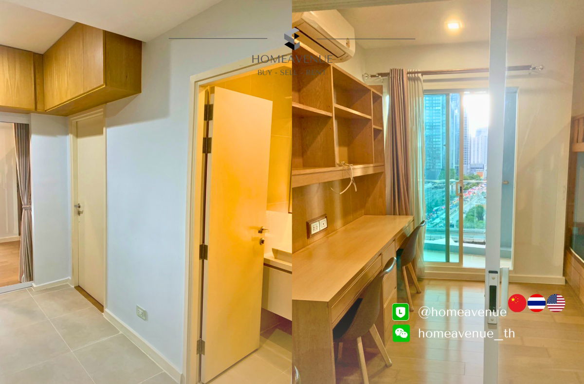 picture Condolette ize Ratchathewi ✨1Bed ‼️This room is more reliable than your ex! 🚇 Just a few steps from BTS 💥 Ready to move in now! 📲 Line: @homeavenue - 3/6