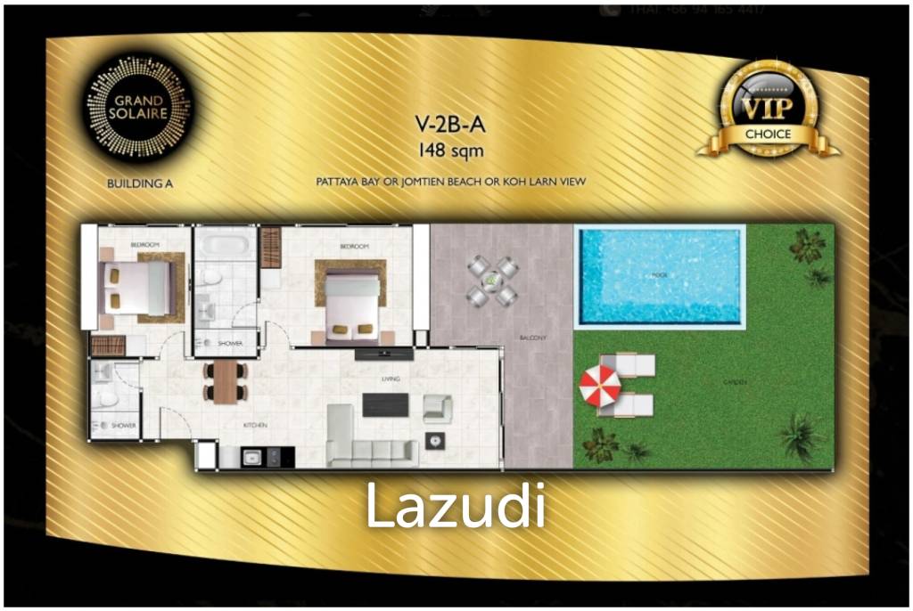 picture 2 Beds 2 Baths 148 SQ.M. Grand Solaire Pattaya - 6/7
