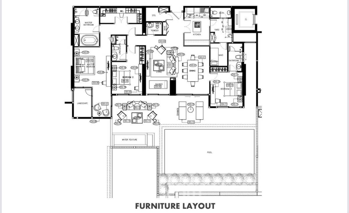 picture 3-BR Condo at The Empire Place near BTS Saint Louis (ID 2310788) - 7/7