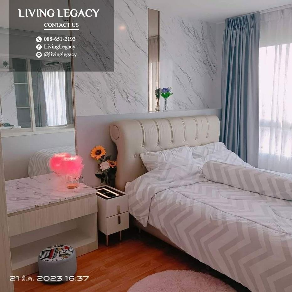 picture SFESOA Condo For Rent Lumpini Ville Phatanakan - Srinakarin 29 Sq.M. Floor 17 line id : @livinglegacy - 2/10