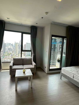🔺 For Rent Condo LIFE ASOKE - RAMA 9 Building 1, Floor 40,Studio, Room size 28 sqm