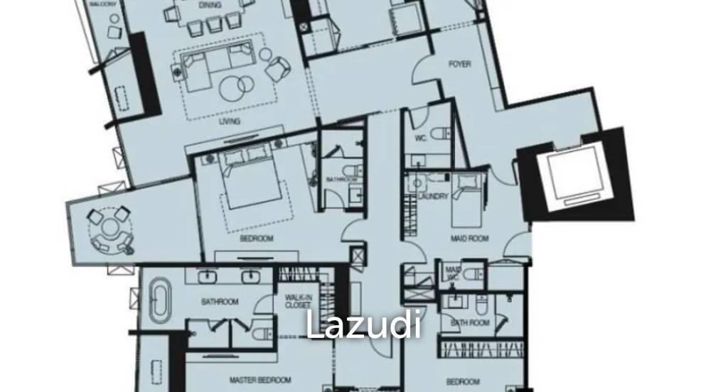 picture Penthouse3 Bed 4 Bath  265 SQ.M Wan Vayla Na Chaophraya - 6/7