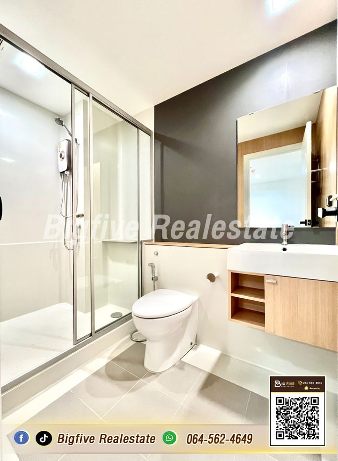 picture A68-070 Condo for rent at Skyline Rattanathibet, 9th floor, near MRT Yaek Nonthaburi 1 Station✨ - 7/8