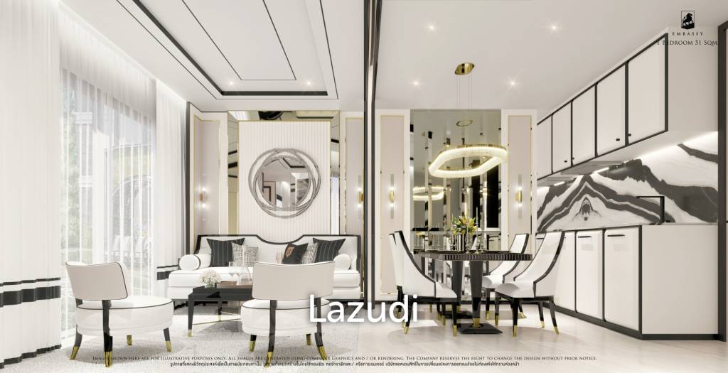 รูป 2 Bedroom 2 Bathroom 51 SQ.M Embassy Pattaya - รูปที่ 3/4