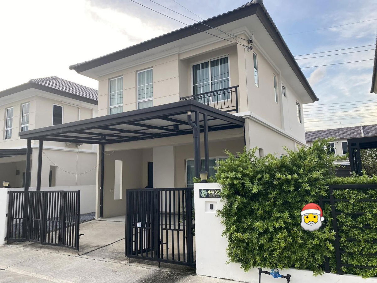 รูป 🏡 ให้เช่าบ้านเดี่ยว รังสิต-คลอง3 ใกล้ตลาดจัมโบ้ 3 ห้องนอน 2 ห้องน้ำเฟอร์ครบ แค่เดือนละ 20,000‼️โครงการเล็กส่วนตัว มี - รูปที่ 1/4