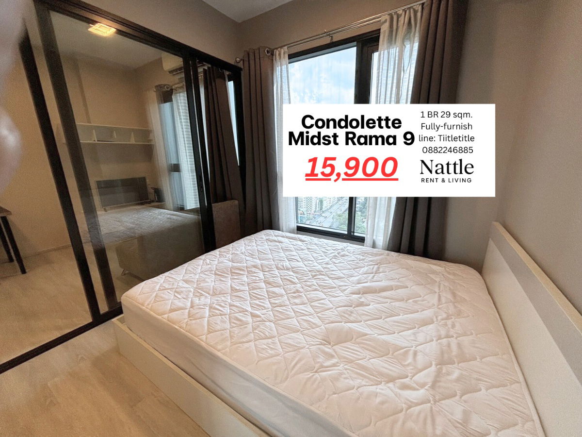 picture [FOR RENT]  Condolette Midst Rama9 29sqm. 15,900 thb fully-furnish Ready to move call 0882246885 line: Tiitletitle - 1/25