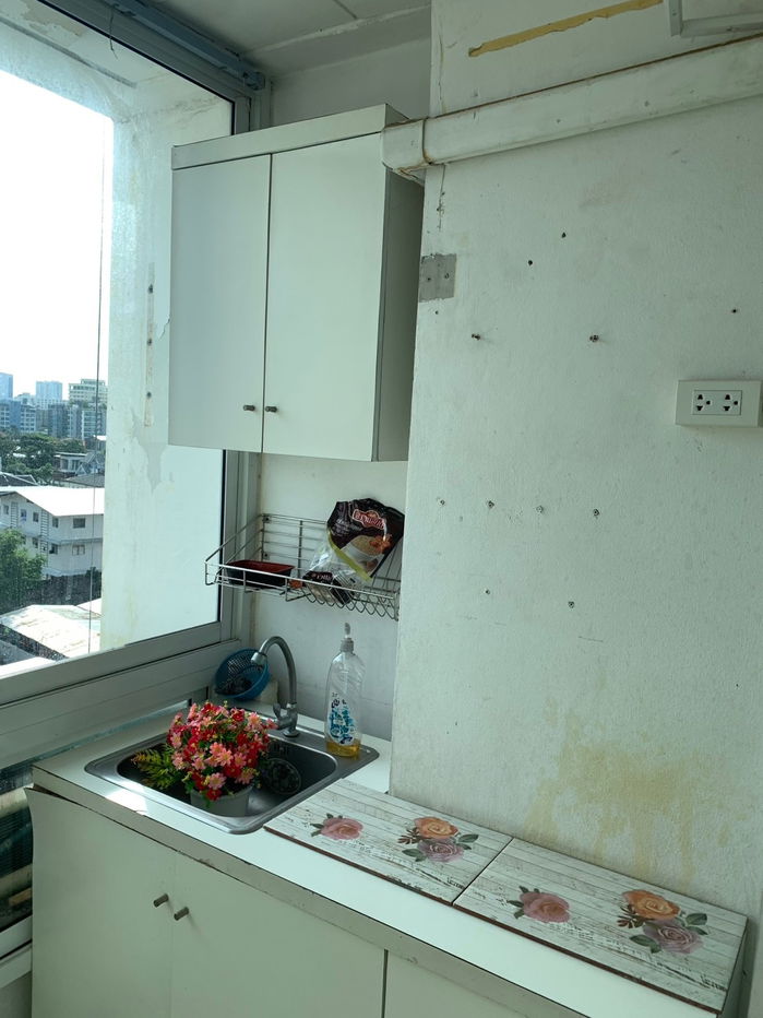 รูป ให้เช่าคอนโดพีทรัชดา พิกัด ซอย รัชดาภิเษก 32  ห้องขนาด 36.65 ตรม (ห้องมุม) เดือนละ 6,700 บาท (รวมค่าส่วนกลาง) - รูปที่ 11/15