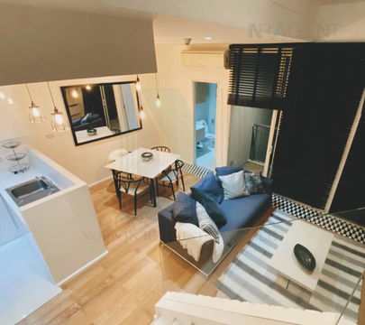 For rent Villa Ratchathewi DUPLEX1 bedroom 37th floor near BTS Ratchathewi.