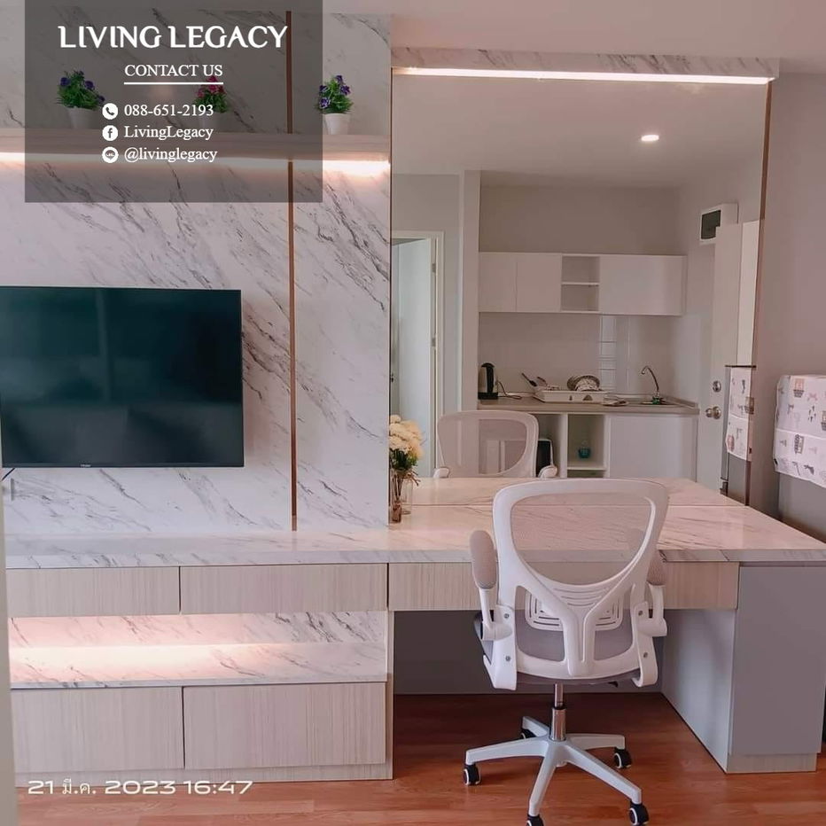 picture SFESOA Condo For Rent Lumpini Ville Phatanakan - Srinakarin 29 Sq.M. Floor 17 line id : @livinglegacy - 8/10