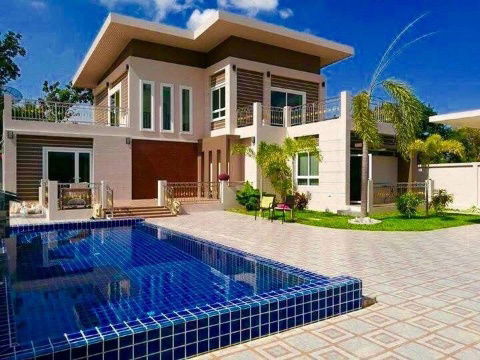 picture Pool villa for sale, mountain view, not far from Bang Saray Beach, Sattahip, Chonburi - 1/18