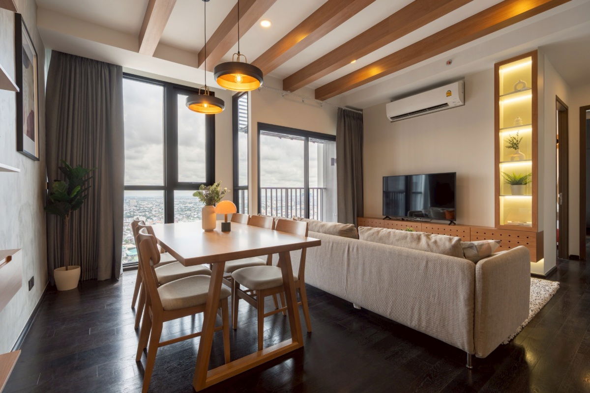 picture ✅️(Newly renovated room) 2 Bedroom 2 Bathroom 66 sqm. Park Origin Thonglor, luxury condo in the heart of Thonglor, real room photos!! - 4/15