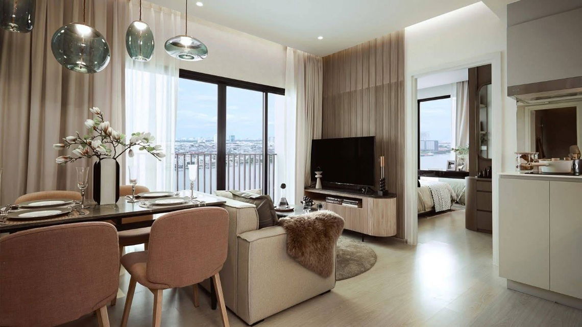 รูป ด่วน เจ้าของขายเอง ขายขาดทุน ขายดาวน์ คอนโด NUE Riverest ราษฏร์บูรณะ 2 ห้องนอน ชั้น 18 วิวแม่น้ำ - รูปที่ 5/9