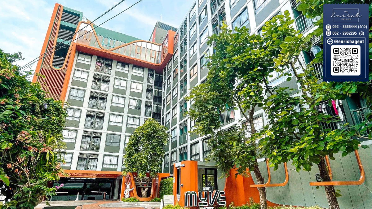picture 💙For rent: THE MUVE Kaset, fully furnished, great price, near Kasetsart University BTS💙 Call 062-2962295 Ni // Line ID: @enrichagent - 9/9