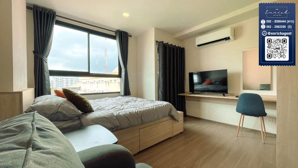 picture 💙For rent: THE MUVE Kaset, fully furnished, great price, near Kasetsart University BTS💙 Call 062-2962295 Ni // Line ID: @enrichagent - 2/9