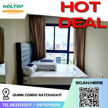 #R6432 🎉 170968  ให้เช่าคอนโด Quinn Condo Ratchada17