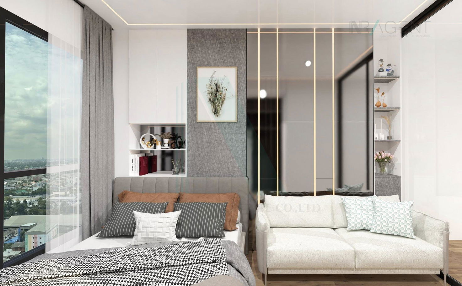 picture 📌 For Sell Condo THE ORIGIN PLUG & PLAY RAMINTRA Building 1, Floor 5,Studio, Room size 21 sqm - 6/8
